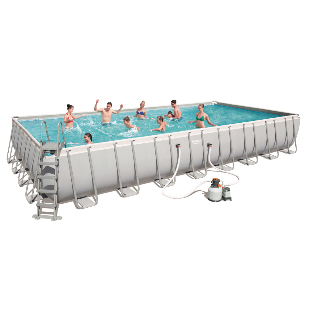 Piscina Fuori Terra Rettangolare BESTWAY Power Steel 56623 - CM.956X488X132H